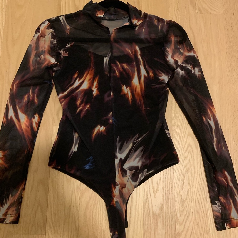 All saint sheer body suit